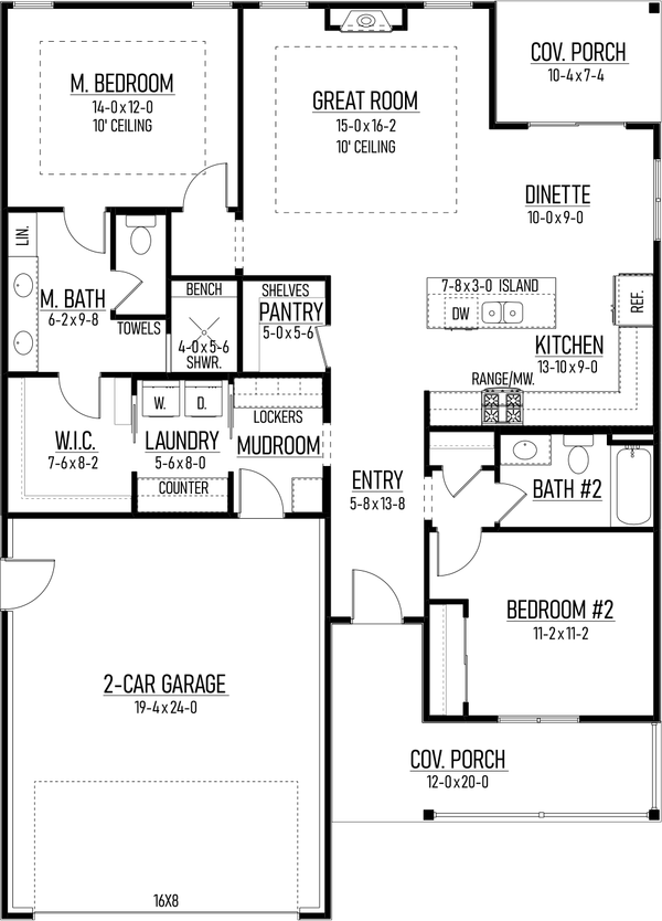 Home Plan - Farmhouse Floor Plan - Main Floor Plan #1093-5
