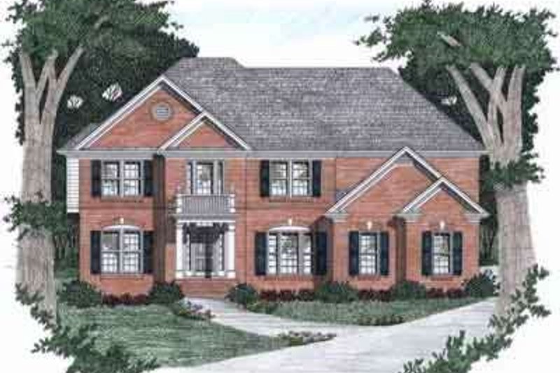 Traditional Style House Plan - 4 Beds 4 Baths 2936 Sq/Ft Plan #129-134