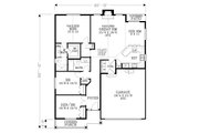 Craftsman Style House Plan - 3 Beds 2 Baths 1371 Sq/Ft Plan #53-462 