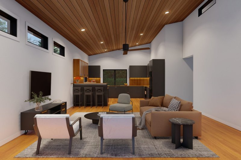 House Plan Design - Interior - Family Room for Modern House Plan #923-376 - 3 bed, 2 bath