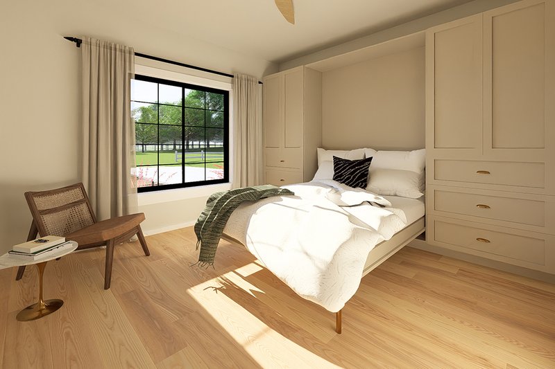 Dream House Plan - Interior - Bedroom 2 for Farmhouse House Plan #126-238 - 2 bed, 2 bath