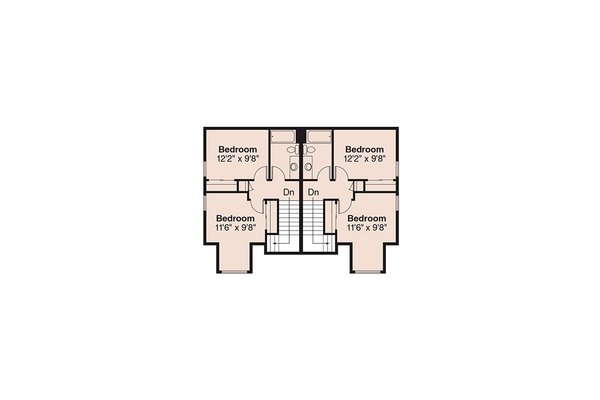 Home Plan - Floor Plan - Upper Floor for Craftsman House Plan #124-808 - 6 bed, 4 bath