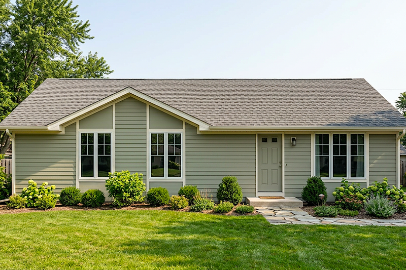 Exterior - Front Elevation 2 for Contemporary House Plan #30-248 - 3 bed, 2 bath