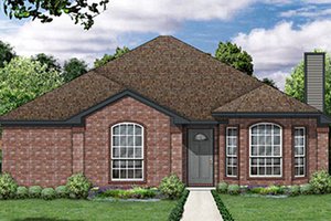 European Exterior - Front Elevation Plan #84-306