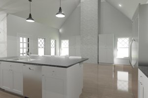 Interior - Kitchen 2 for Tudor House Plan #1109-2 - 2 bed, 2 bath