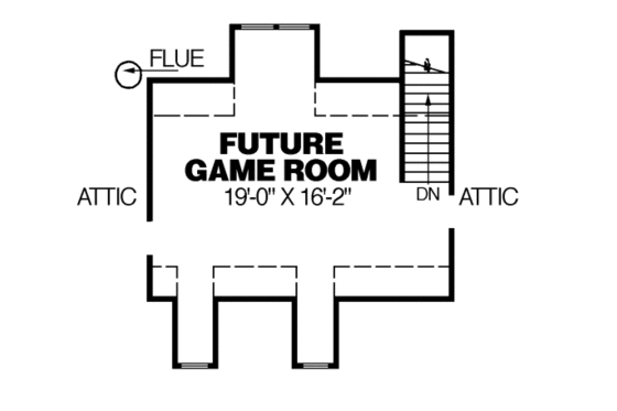 Floor Plan - Other Floor for Traditional House Plan #34-116 - 3 bed, 2.5 bath