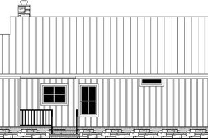 Country Exterior - Rear Elevation Plan #21-465