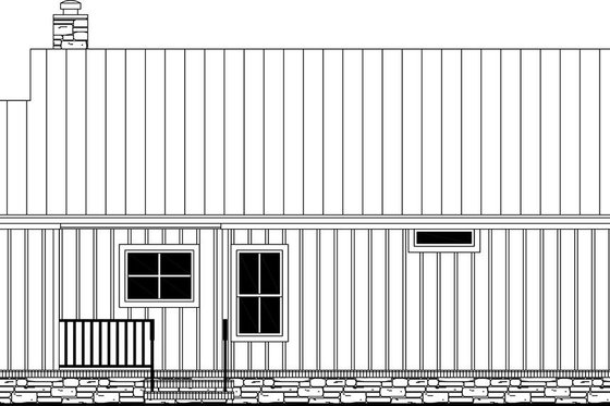 Country Exterior - Rear Elevation Plan #21-465