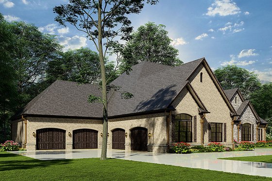 Exterior - Other Elevation for European House Plan #17-2491 - 3 bed, 3.5 bath