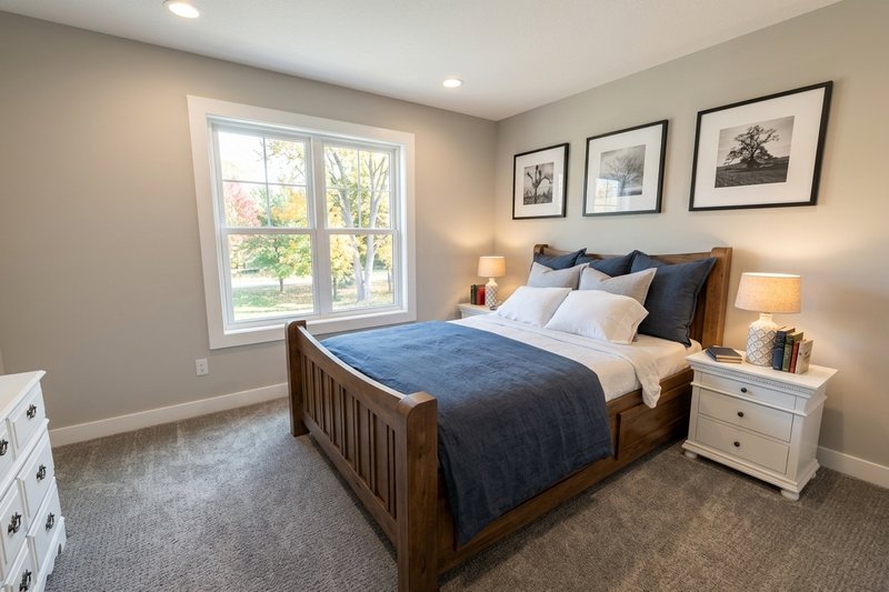 Home Plan - Interior - Bedroom 1 for Farmhouse House Plan #51-1539 - 3 bed, 2.5 bath