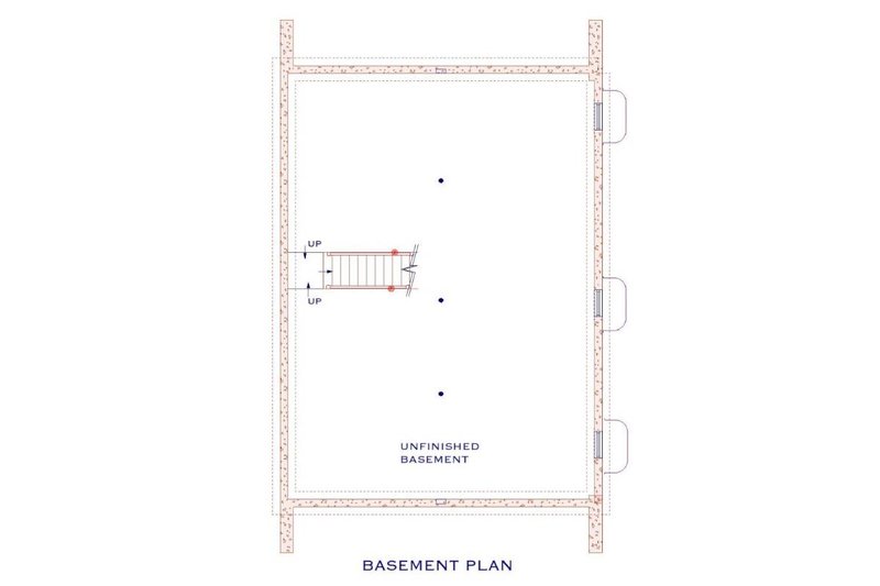 House Design - Floor Plan - Other Floor for Cottage House Plan #3-346 - 3 bed, 2 bath