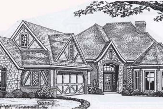 Exterior - Front Elevation for Traditional House Plan #310-832 - 3 bed, 2.5 bath