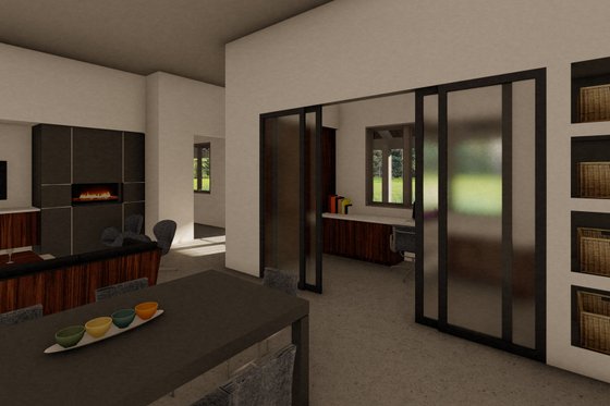 Interior - Family Room 1 for Ranch House Plan #449-16 - 3 bed, 2 bath