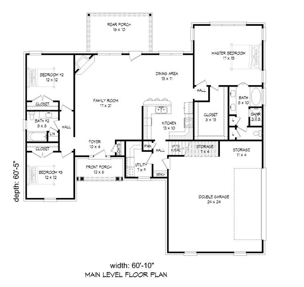 Home Plan - Contemporary Floor Plan - Main Floor Plan #932-397