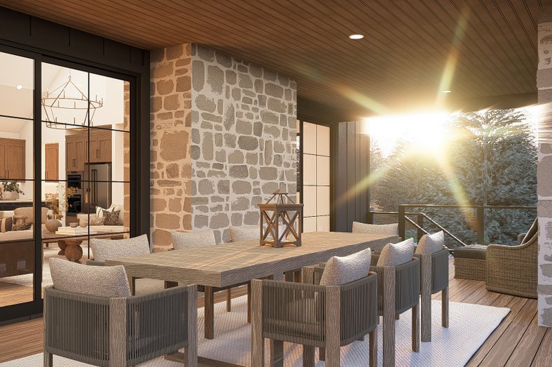 Architectural House Design - Exterior - Outdoor Living for Barndominium House Plan #455-818 - 3 bed, 2.5 bath