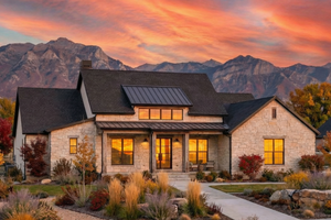 House Design - Exterior - Front Elevation for Farmhouse House Plan #1096-75 - 4 bed, 3 bath