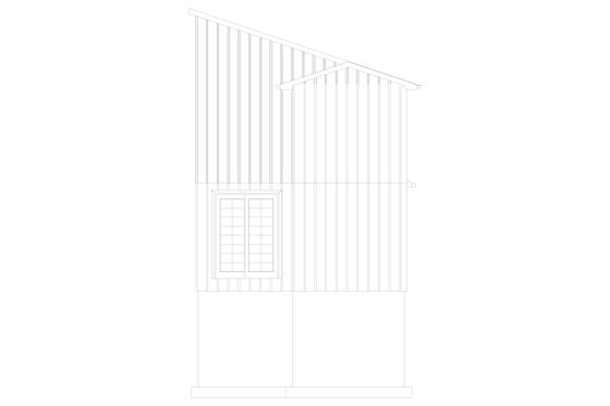 Exterior - Rear Elevation for Modern House Plan #1060-213 - 2 bed, 2.5 bath