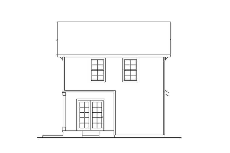 Dream House Plan - Exterior - Rear Elevation for Craftsman House Plan #124-1430 - 4 bed, 3.5 bath