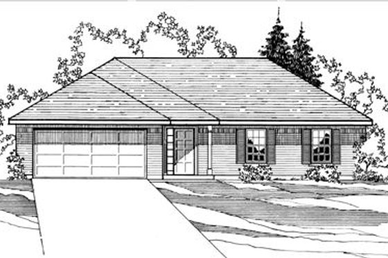 Exterior - Front Elevation for Traditional House Plan #31-139 - 3 bed, 2 bath