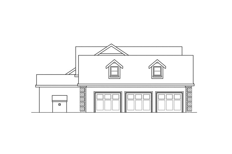 House Plan Design - Exterior - Other Elevation for Traditional House Plan #124-320 - 4 bed, 3.5 bath