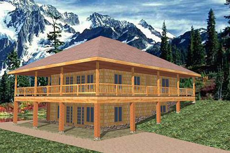 Home Plan - Traditional Exterior - Front Elevation Plan #117-245