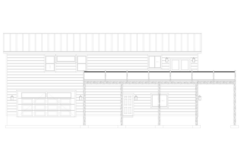 Home Plan - Exterior - Other Elevation 2 for Barndominium House Plan #1060-398 - 3 bed, 3 bath
