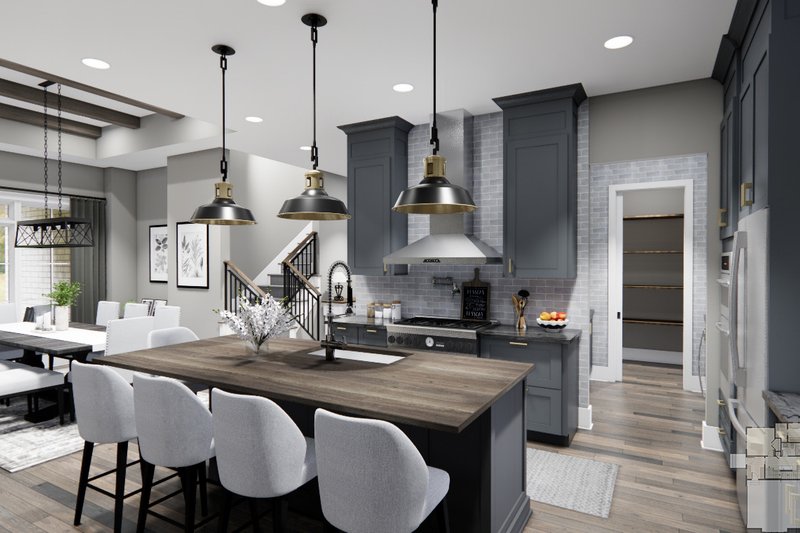 Dream House Plan - Interior - Kitchen 2 for Farmhouse House Plan #51-1221 - 4 bed, 3 bath