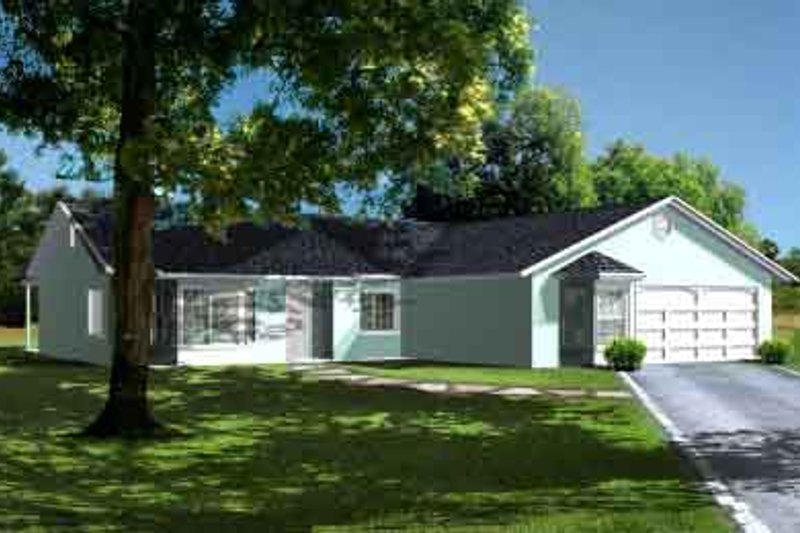 Ranch Style House Plan - 4 Beds 2 Baths 1652 Sq/Ft Plan #1-1320