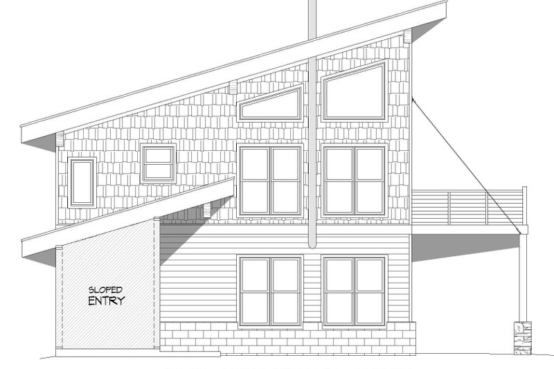 Home Plan - Exterior - Other Elevation 1 for Contemporary House Plan #932-904 - 3 bed, 2 bath