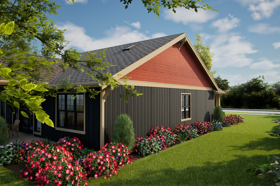 Exterior - Other Elevation for Farmhouse House Plan #48-1205 - 3 bed, 2 bath
