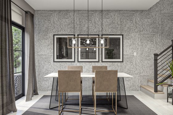 Interior - Dining Room for Modern House Plan #455-530 - 3 bed, 2.5 bath