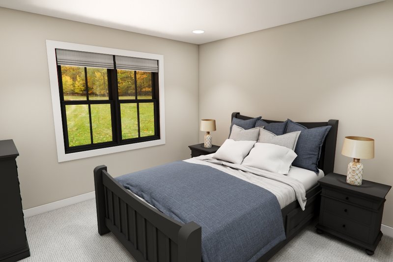 House Blueprint - Interior - Bedroom for Bungalow House Plan #51-1384 - 4 bed, 3.5 bath