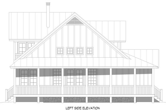 Exterior - Other Elevation for Southern House Plan #932-790 - 3 bed, 2.5 bath
