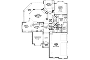 European Style House Plan - 4 Beds 3.5 Baths 2830 Sq/Ft Plan #20-260 