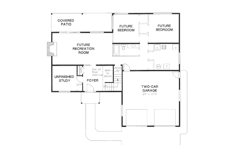 Dream House Plan - Floor Plan - Main Floor for European House Plan #18-9034 - 3 bed, 2 bath