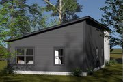Modern Style House Plan - 3 Beds 2 Baths 1120 Sq/Ft Plan #513-2407 Exterior 