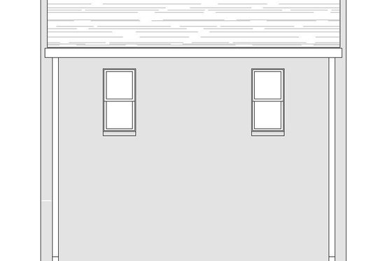 Exterior - Rear Elevation for Contemporary House Plan #932-293 - 2 bed, 1 bath