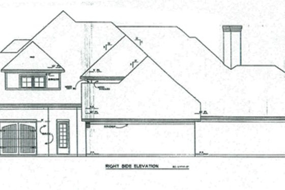 Exterior - Other Elevation 1 for European House Plan #141-307 - 5 bed, 5.5 bath