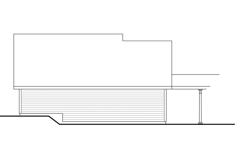 Home Plan - Exterior - Rear Elevation for Country House Plan #124-1102, 0 bath