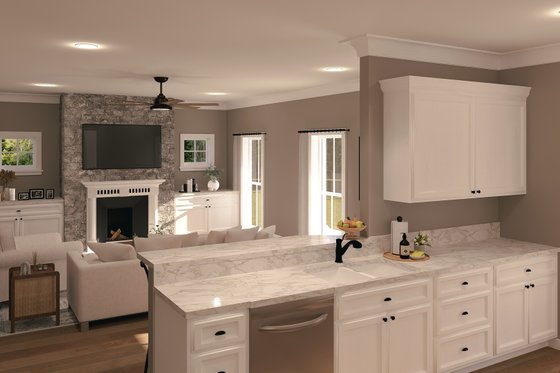 Interior - Kitchen for Farmhouse House Plan #44-233 - 2 bed, 1 bath