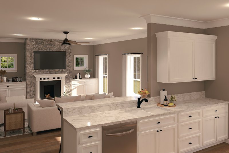 Home Plan - Interior - Kitchen for Farmhouse House Plan #44-233 - 2 bed, 1 bath