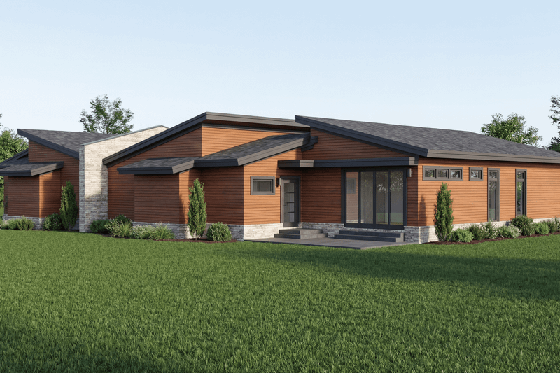 Home Plan - Exterior - Other Elevation 1 for Modern House Plan #923-459 - 3 bed, 2.5 bath
