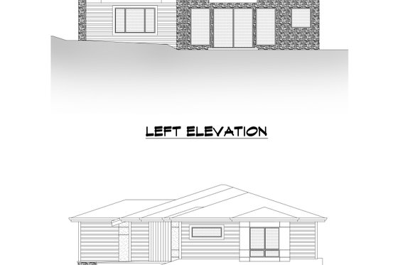 Exterior - Other Elevation 4 for Contemporary House Plan #1066-118 - 5 bed, 5 bath