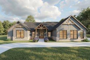 House Design - Exterior - Front Elevation for Craftsman House Plan #1127-5 - 3 bed, 2.5 bath