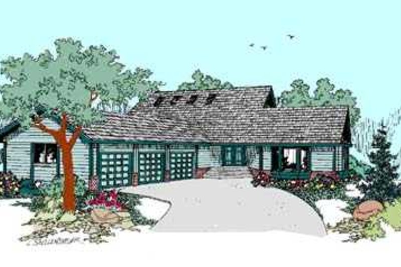 Traditional Style House Plan - 3 Beds 3 Baths 1965 Sq/Ft Plan #60-475