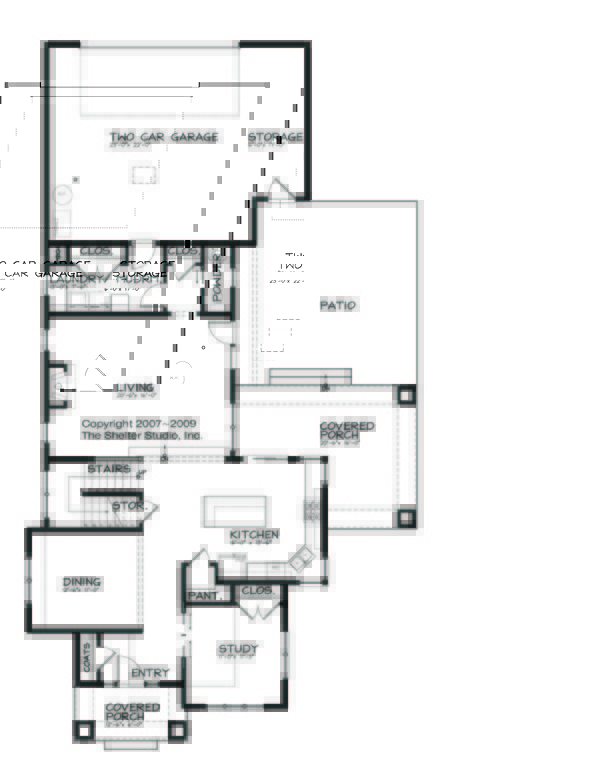 Dream House Plan - Prairie Floor Plan - Main Floor Plan #434-2