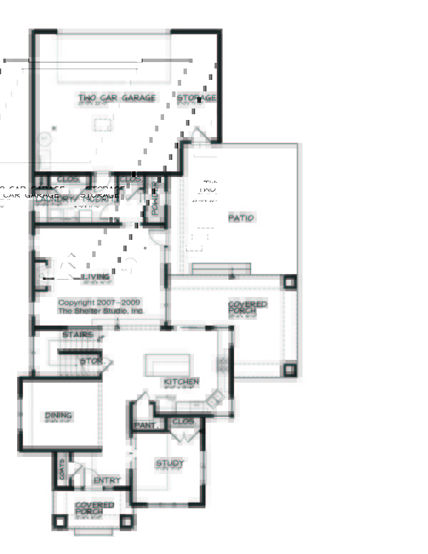 Home Plan - Prairie Floor Plan - Main Floor Plan #434-2