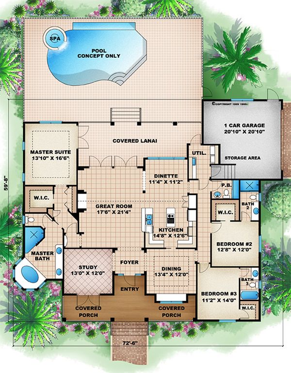 Traditional Floor Plan - Main Floor Plan #27-482