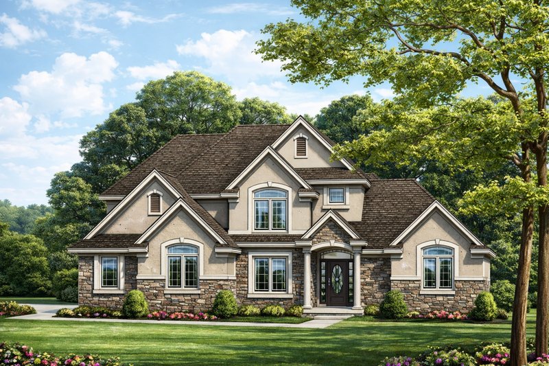 Home Plan - Traditional Exterior - Front Elevation Plan #20-1824
