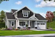Craftsman Style House Plan - 4 Beds 3.5 Baths 2528 Sq/Ft Plan #51-1362 Exterior 